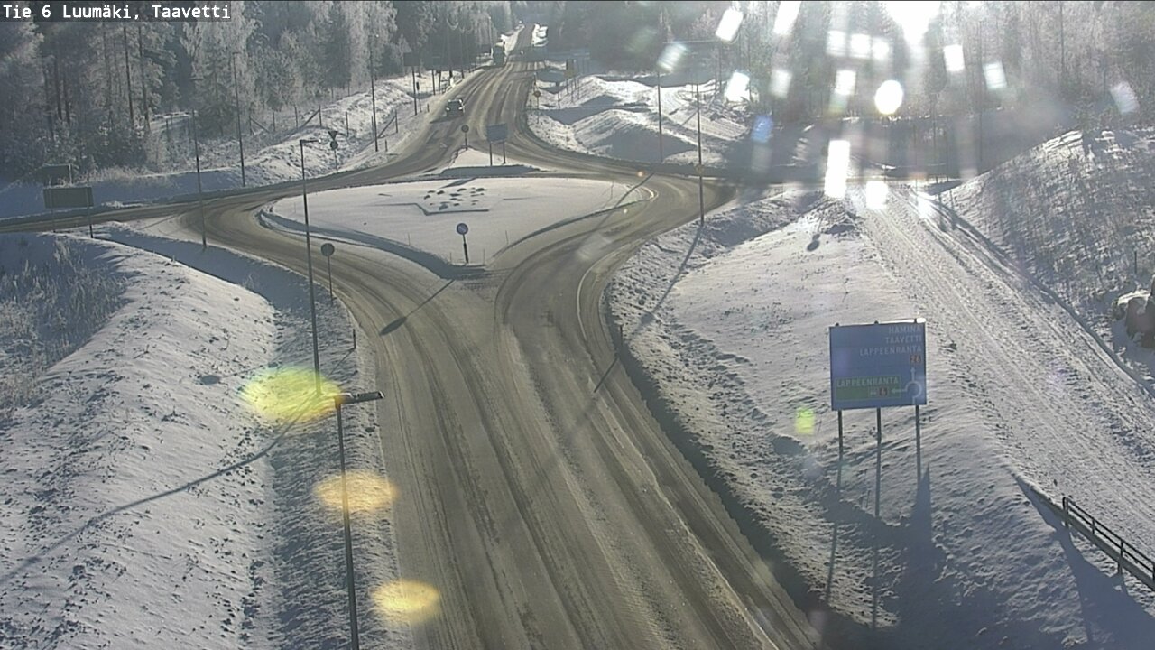 Weather Camera Image Road 6 Luumäki, Taavetti, Luumäki, Etelä-Karjala