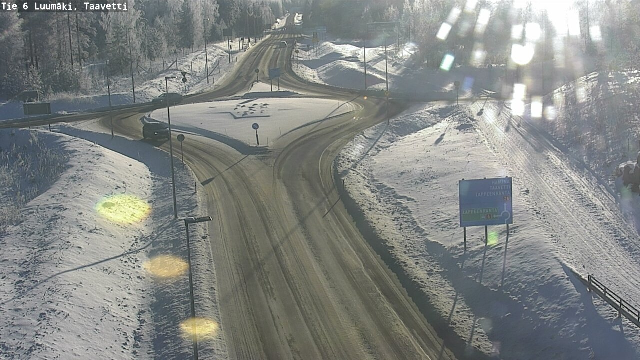 Weather Camera Image Road 6 Luumäki, Taavetti, Luumäki, Etelä-Karjala
