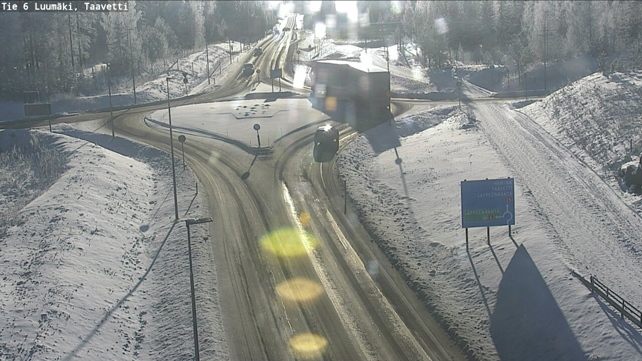 Weather Camera Image Road 6 Luumäki, Taavetti, Luumäki, Etelä-Karjala