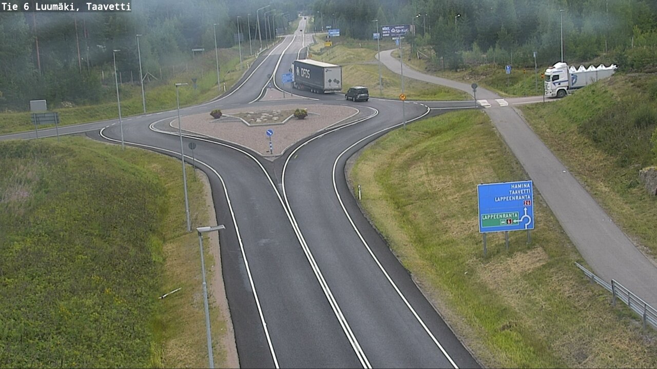 Weather Camera Image Väg 6 Luumäki, Taavetti, Luumäki, Etelä-Karjala