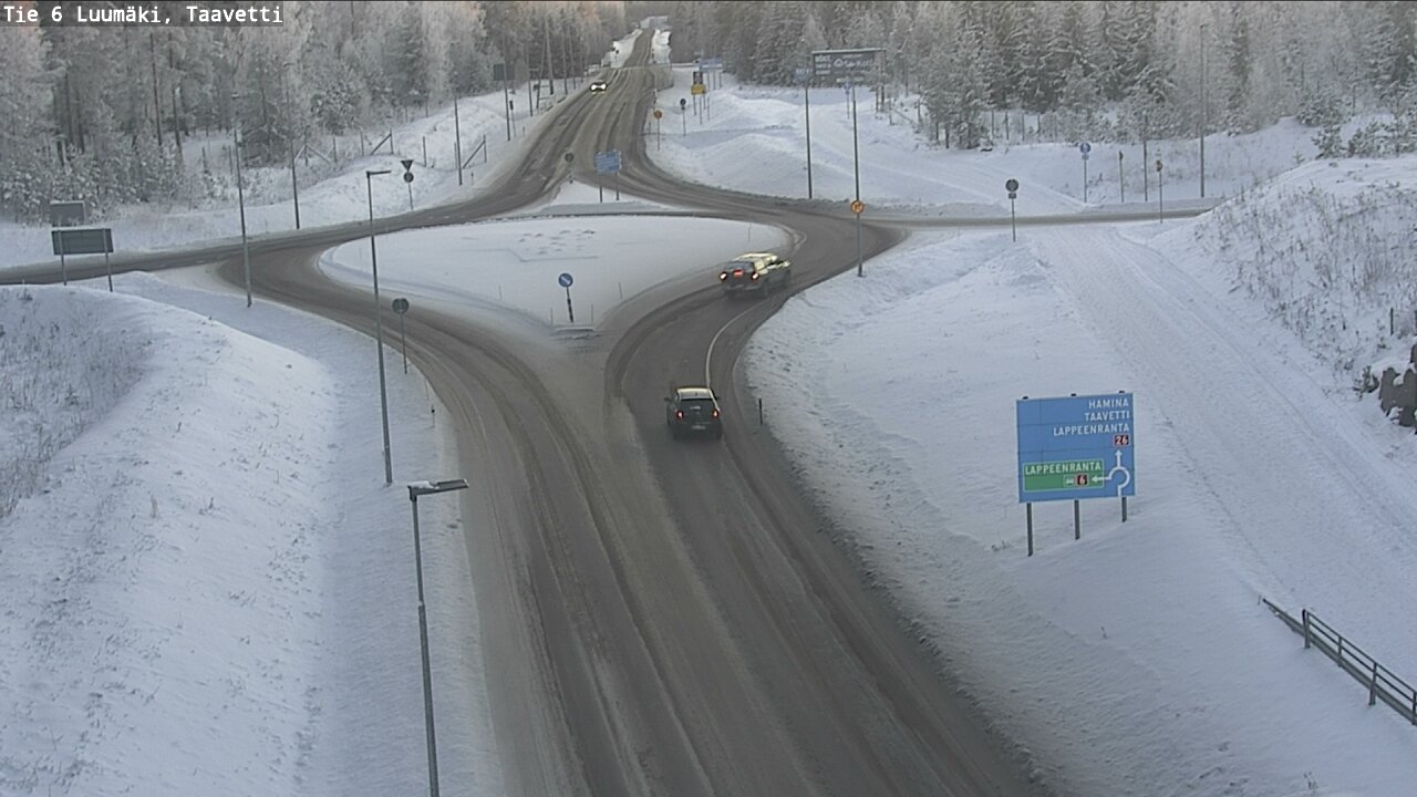 Weather Camera Image Road 6 Luumäki, Taavetti, Luumäki, Etelä-Karjala