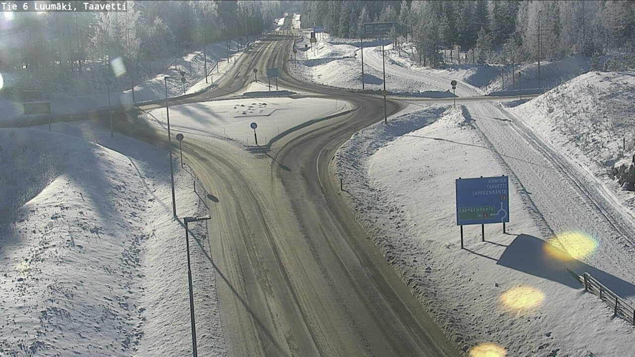 Weather Camera Image Road 6 Luumäki, Taavetti, Luumäki, Etelä-Karjala