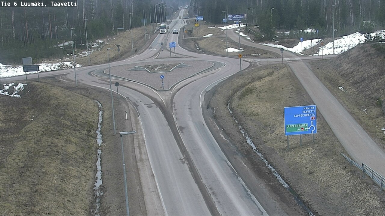 Weather Camera Image Väg 6 Luumäki, Taavetti, Luumäki, Etelä-Karjala