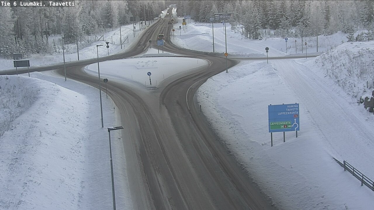 Weather Camera Image Road 6 Luumäki, Taavetti, Luumäki, Etelä-Karjala