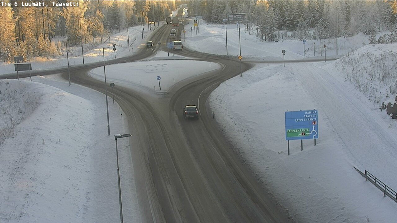 Weather Camera Image Road 6 Luumäki, Taavetti, Luumäki, Etelä-Karjala