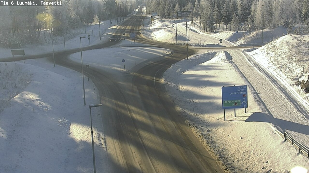 Weather Camera Image Väg 6 Luumäki, Taavetti, Luumäki, Etelä-Karjala