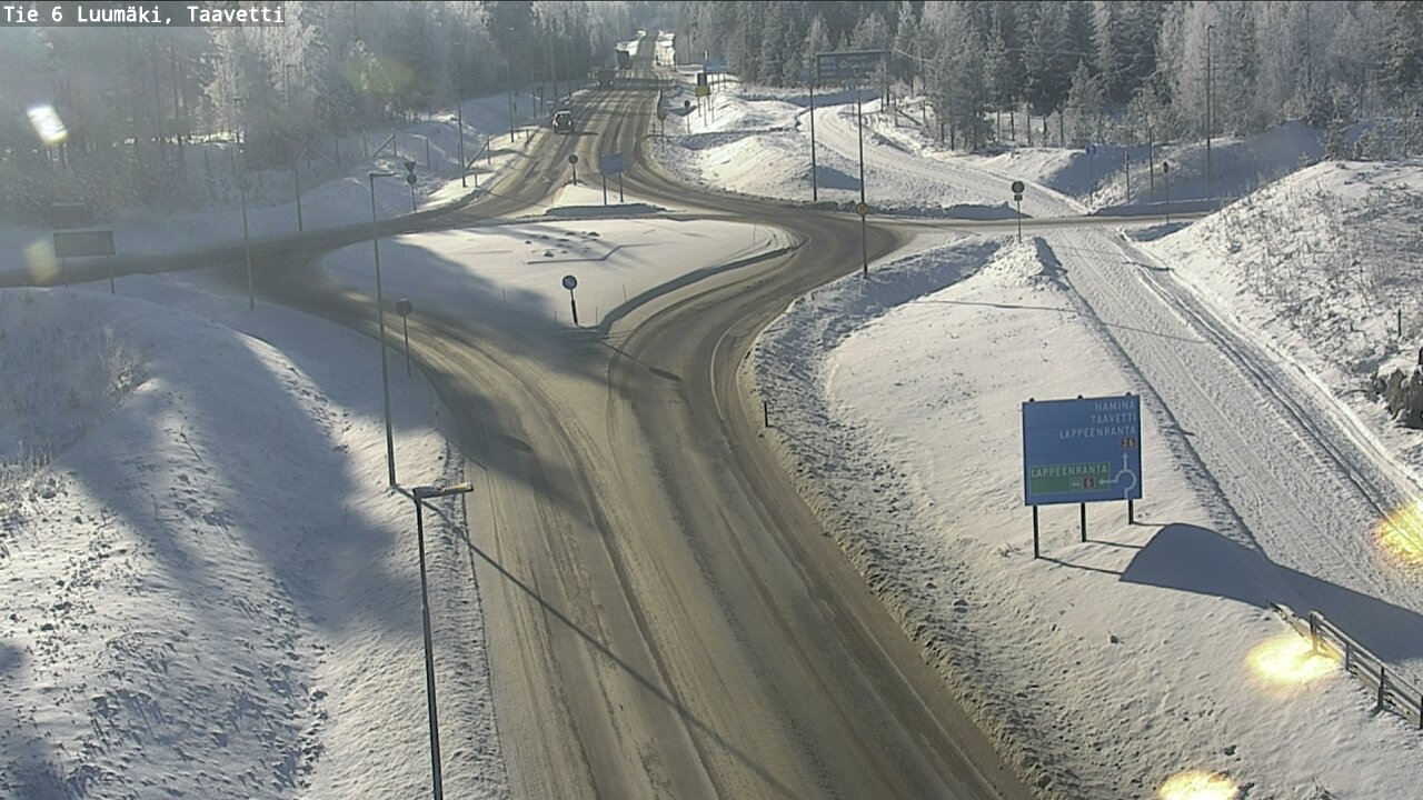 Weather Camera Image Väg 6 Luumäki, Taavetti, Luumäki, Etelä-Karjala