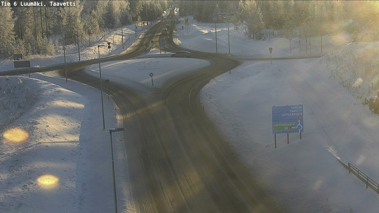 Weather Camera Image Road 6 Luumäki, Taavetti, Luumäki, Etelä-Karjala