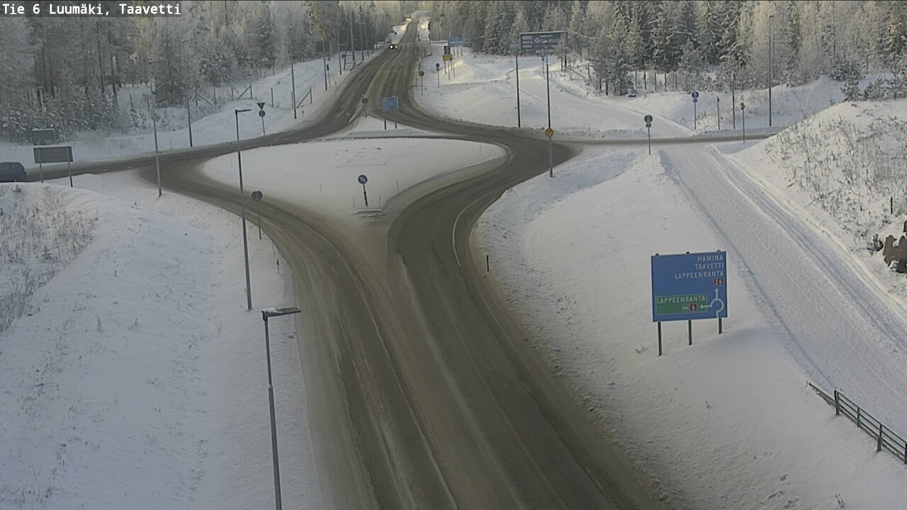 Weather Camera Image Väg 6 Luumäki, Taavetti, Luumäki, Etelä-Karjala