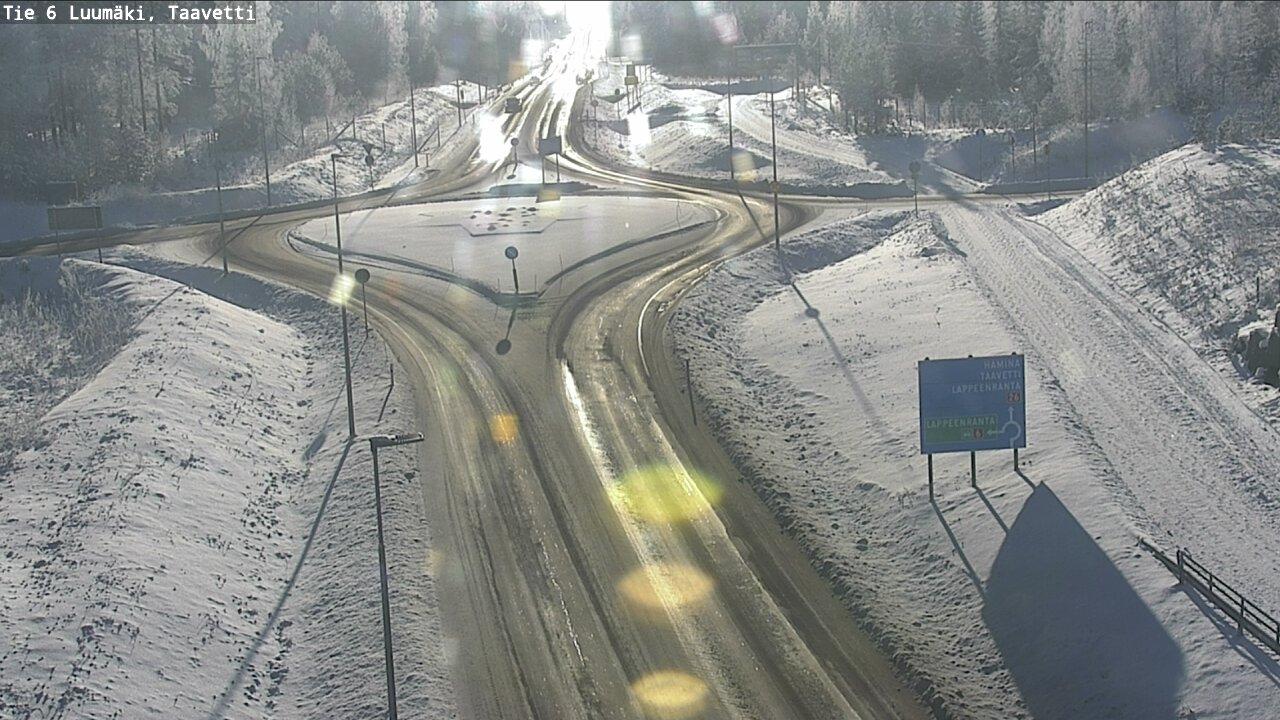 Weather Camera Image Road 6 Luumäki, Taavetti, Luumäki, Etelä-Karjala