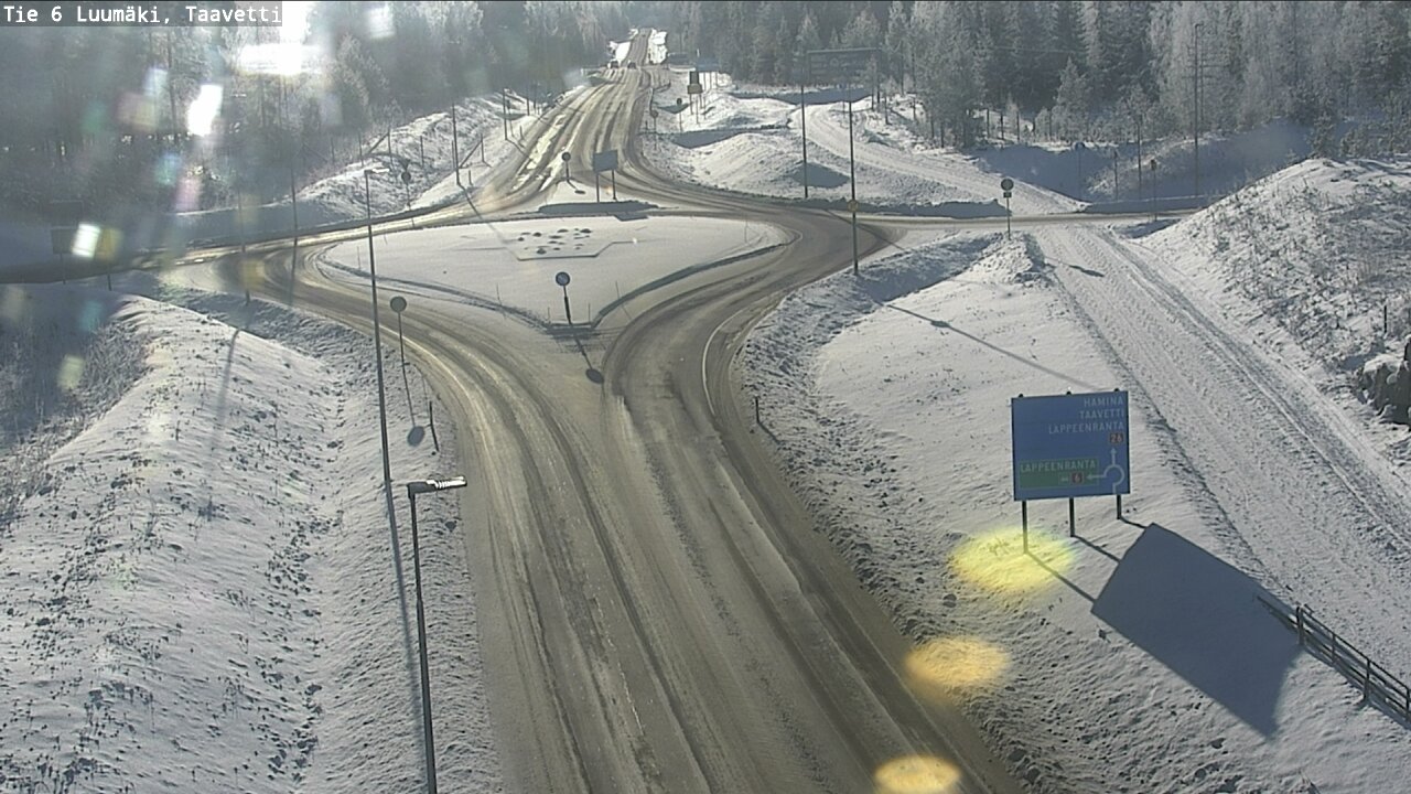 Weather Camera Image Road 6 Luumäki, Taavetti, Luumäki, Etelä-Karjala