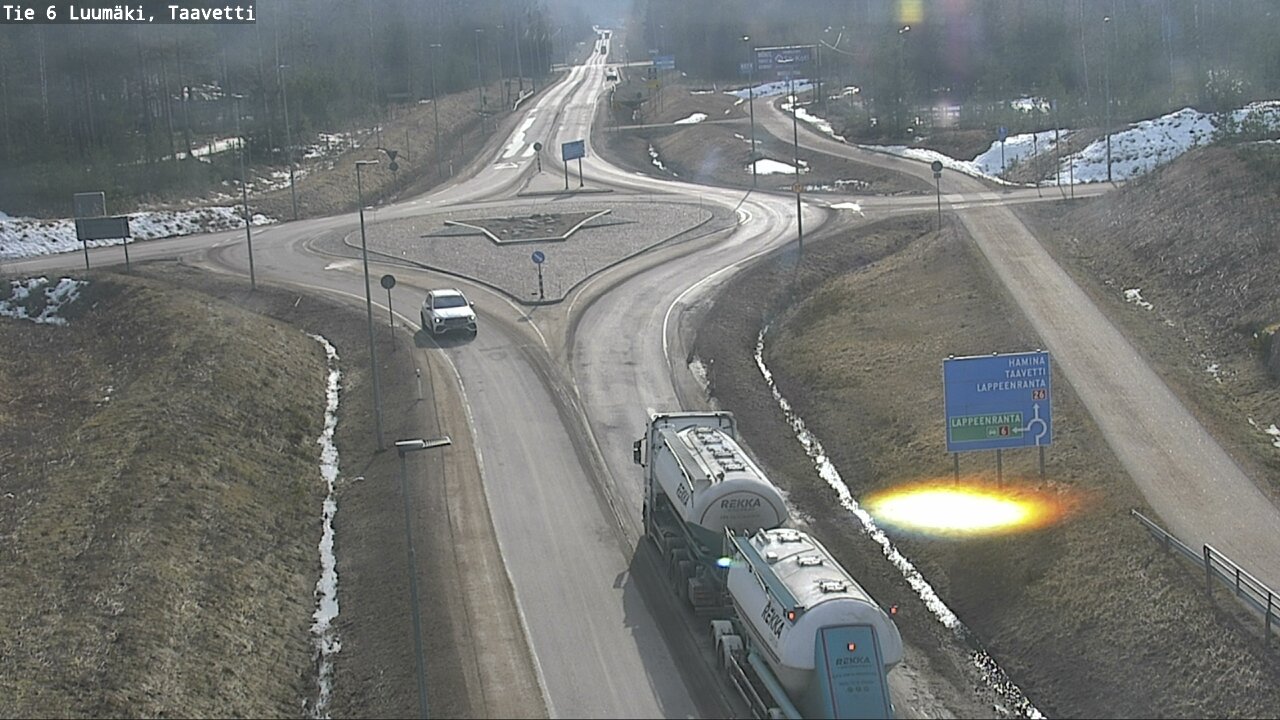 Weather Camera Image Väg 6 Luumäki, Taavetti, Luumäki, Etelä-Karjala