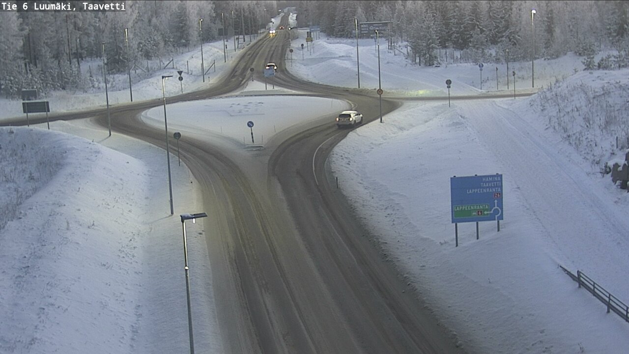 Weather Camera Image Road 6 Luumäki, Taavetti, Luumäki, Etelä-Karjala