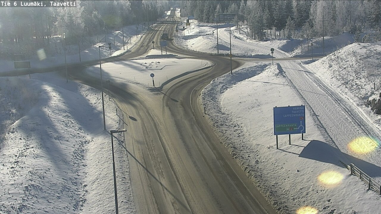 Weather Camera Image Road 6 Luumäki, Taavetti, Luumäki, Etelä-Karjala
