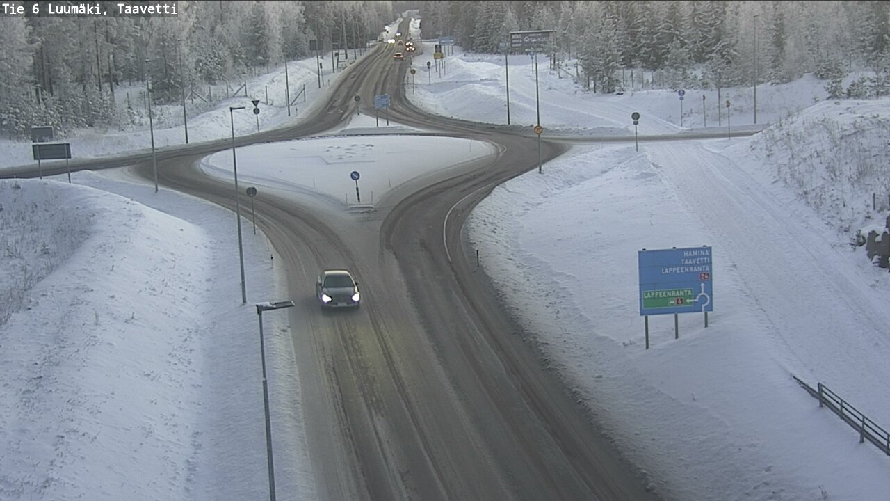 Weather Camera Image Road 6 Luumäki, Taavetti, Luumäki, Etelä-Karjala
