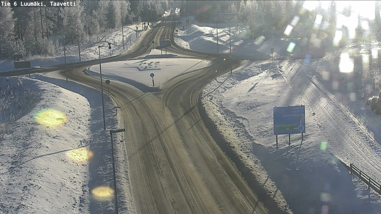 Weather Camera Image Road 6 Luumäki, Taavetti, Luumäki, Etelä-Karjala