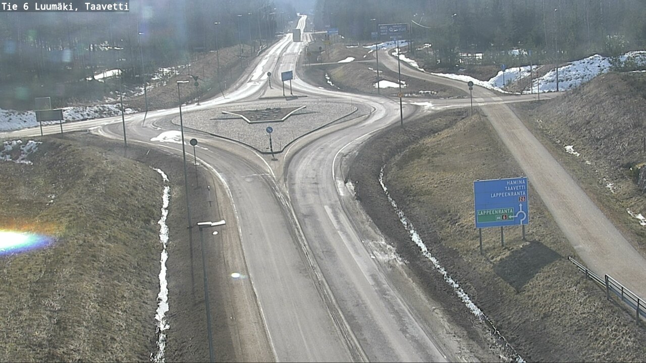 Weather Camera Image Väg 6 Luumäki, Taavetti, Luumäki, Etelä-Karjala