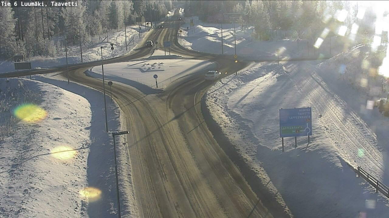 Weather Camera Image Road 6 Luumäki, Taavetti, Luumäki, Etelä-Karjala