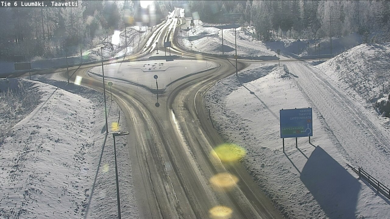 Weather Camera Image Road 6 Luumäki, Taavetti, Luumäki, Etelä-Karjala