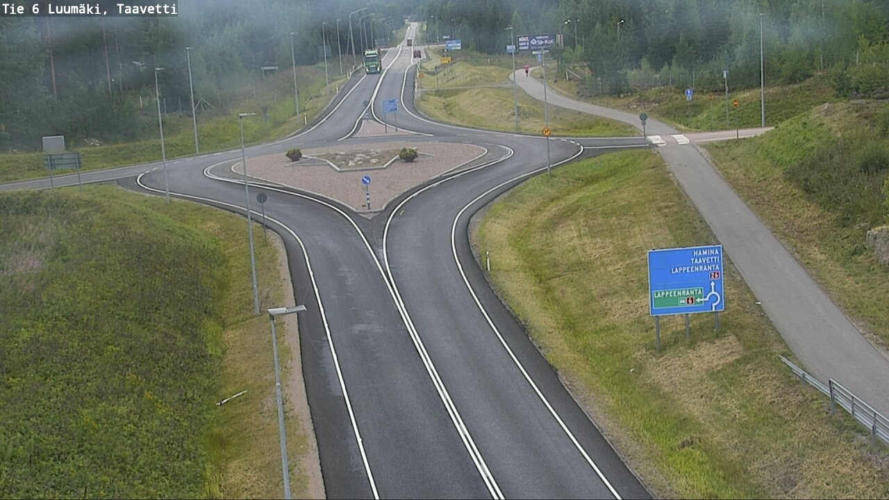Weather Camera Image Väg 6 Luumäki, Taavetti, Luumäki, Etelä-Karjala