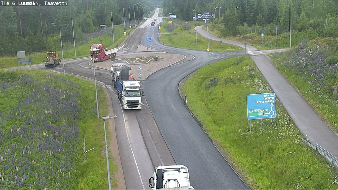 Kelikamerat Kuva Tie 6 Luumäki, Taavetti, Luumäki, Etelä-Karjala