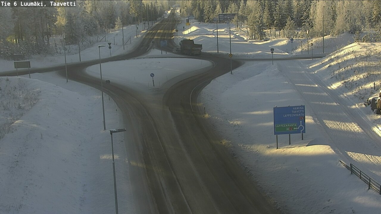 Weather Camera Image Väg 6 Luumäki, Taavetti, Luumäki, Etelä-Karjala