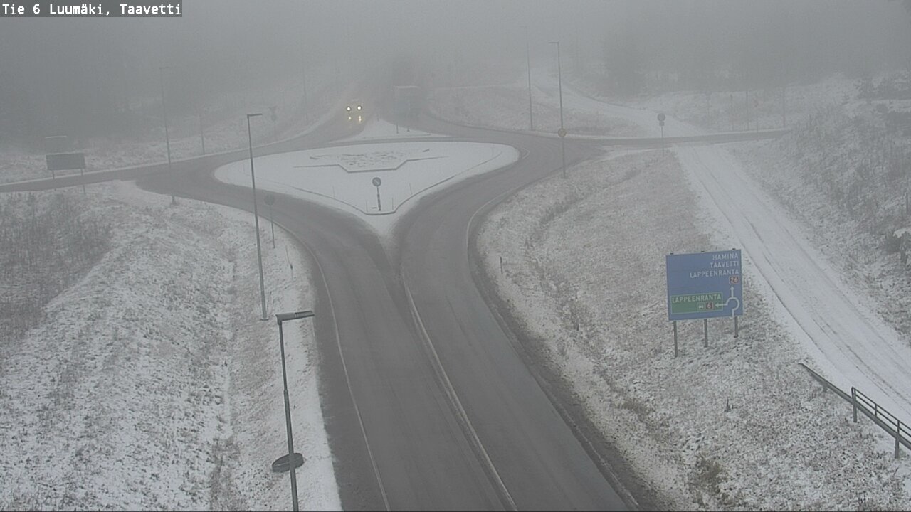 Weather Camera Image Väg 6 Luumäki, Taavetti, Luumäki, Etelä-Karjala