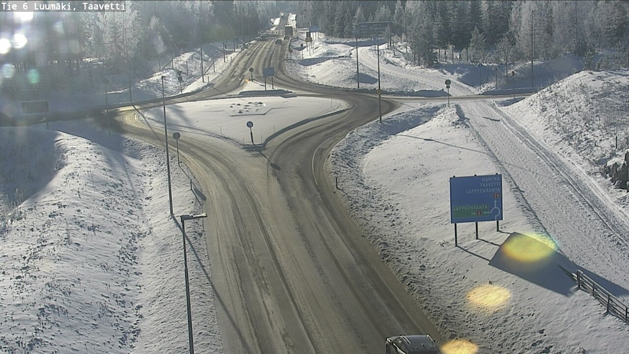 Weather Camera Image Road 6 Luumäki, Taavetti, Luumäki, Etelä-Karjala