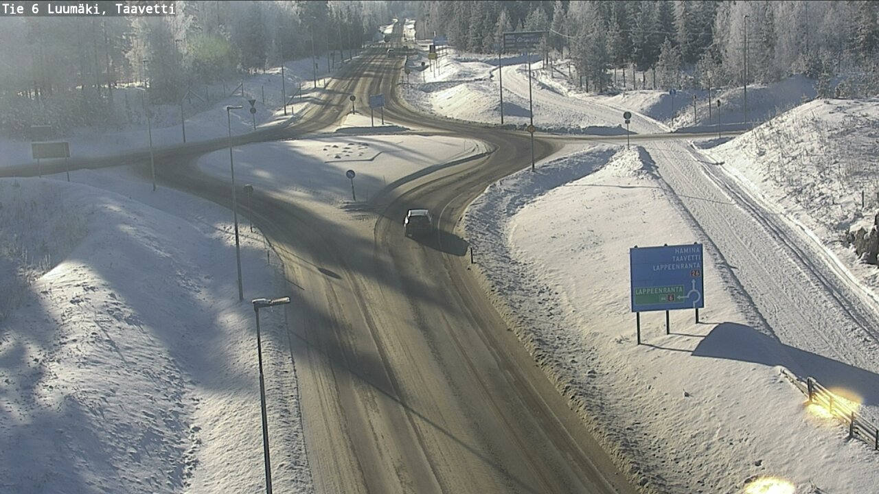 Weather Camera Image Väg 6 Luumäki, Taavetti, Luumäki, Etelä-Karjala