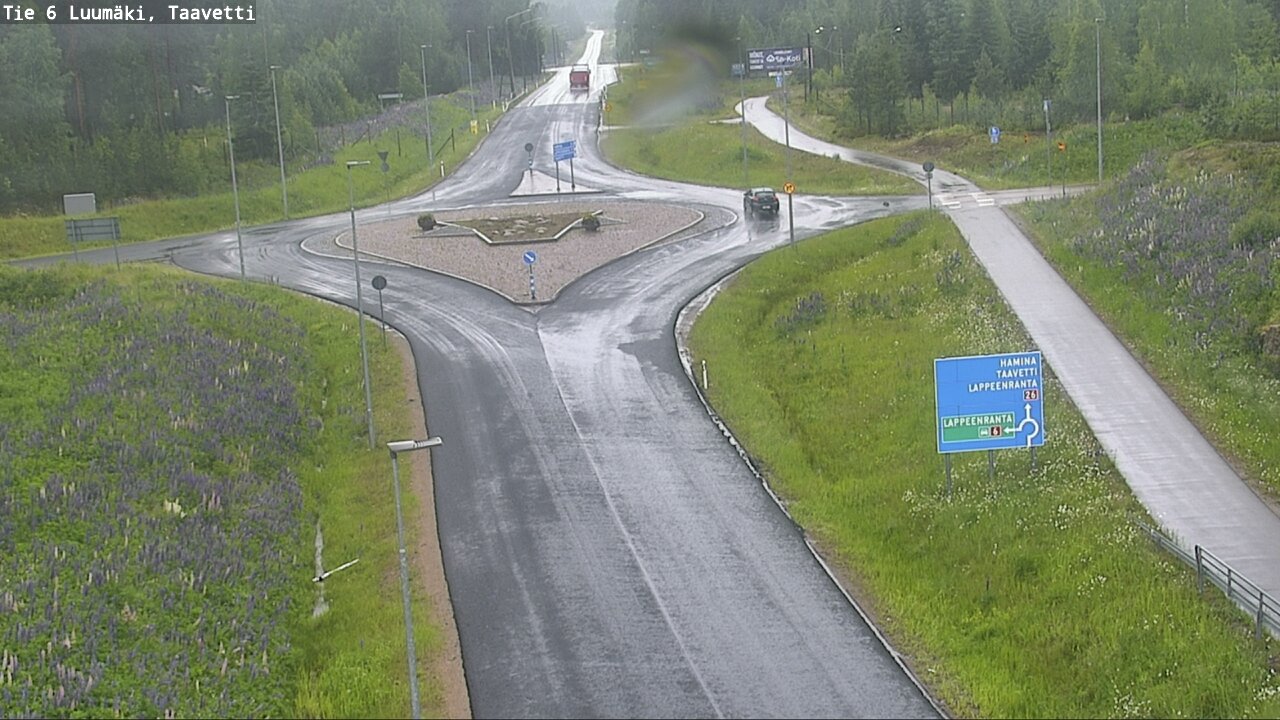 Weather Camera Image Väg 6 Luumäki, Taavetti, Luumäki, Etelä-Karjala
