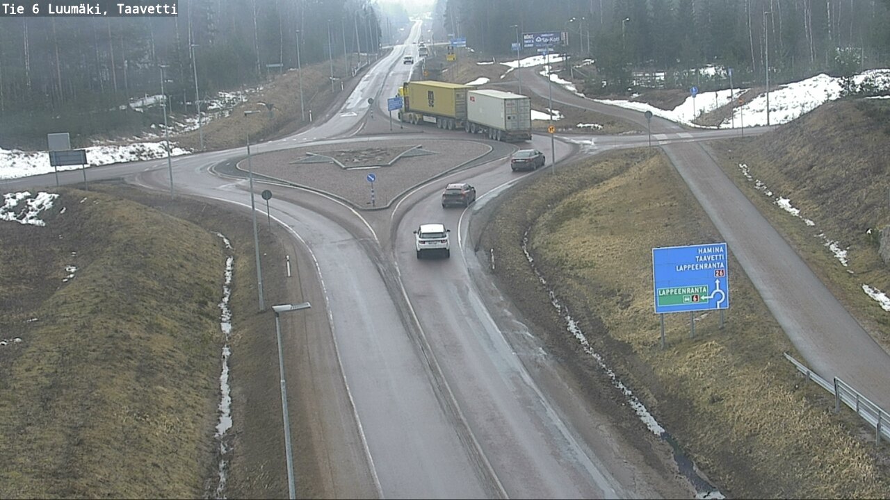 Weather Camera Image Väg 6 Luumäki, Taavetti, Luumäki, Etelä-Karjala