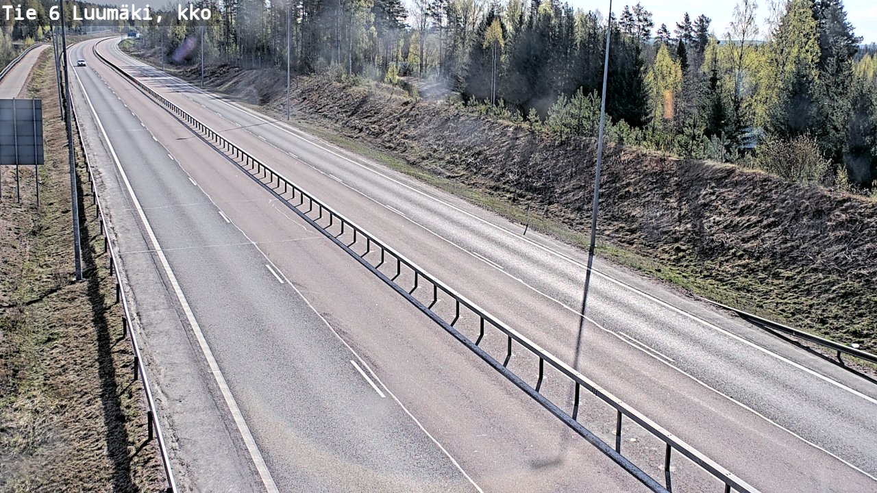 Weather Camera Image Road 6 Luumäki, kirkko, Luumäki, Etelä-Karjala