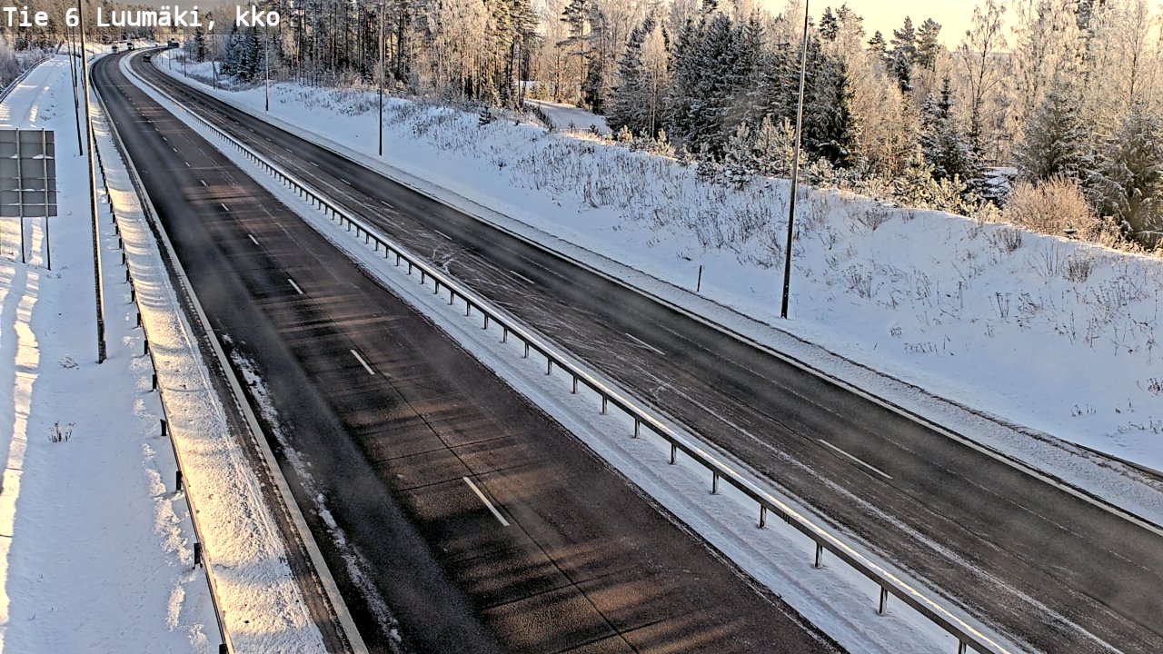Weather Camera Image Road 6 Luumäki, kirkko, Luumäki, Etelä-Karjala