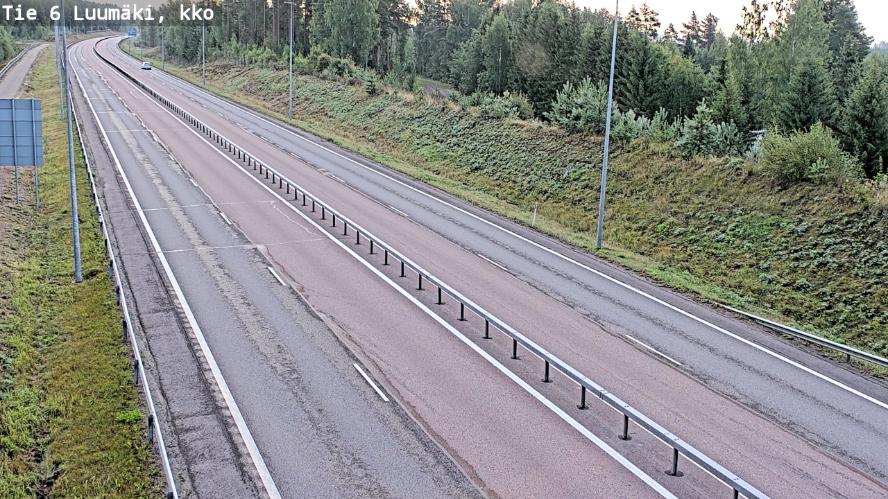 Kelikamerat Kuva Tie 6 Luumäki, kirkko, Luumäki, Etelä-Karjala