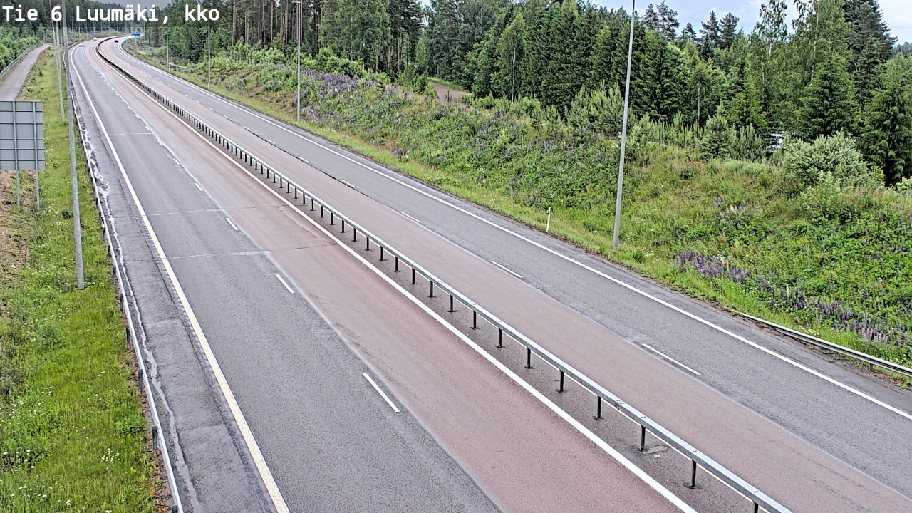 Kelikamerat Kuva Tie 6 Luumäki, kirkko, Luumäki, Etelä-Karjala