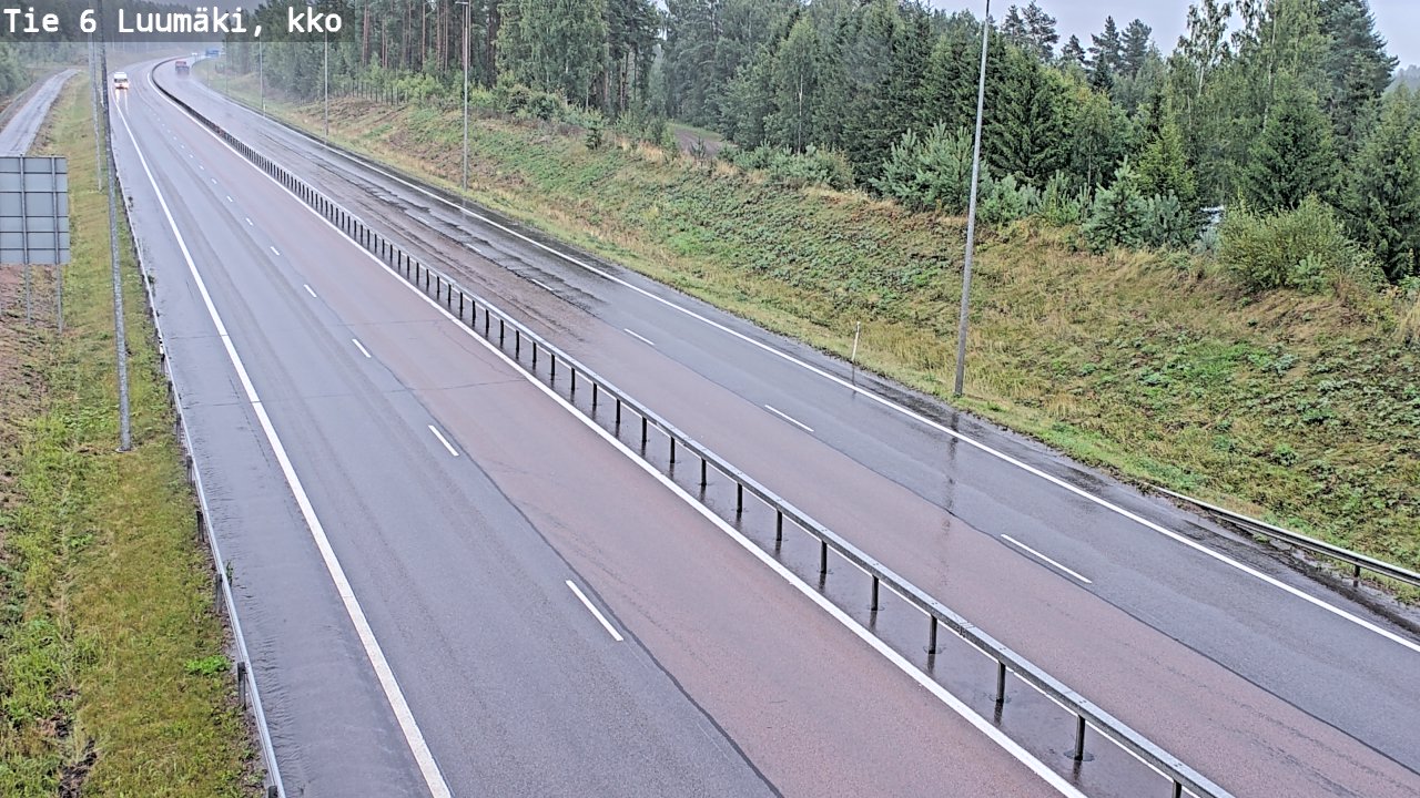 Kelikamerat Kuva Tie 6 Luumäki, kirkko, Luumäki, Etelä-Karjala