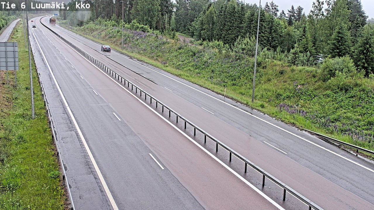Weather Camera Image Road 6 Luumäki, kirkko, Luumäki, Etelä-Karjala