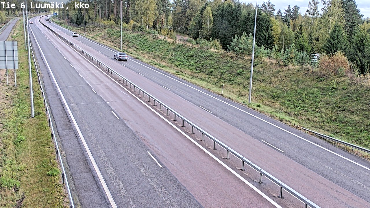 Weather Camera Image Road 6 Luumäki, kirkko, Luumäki, Etelä-Karjala