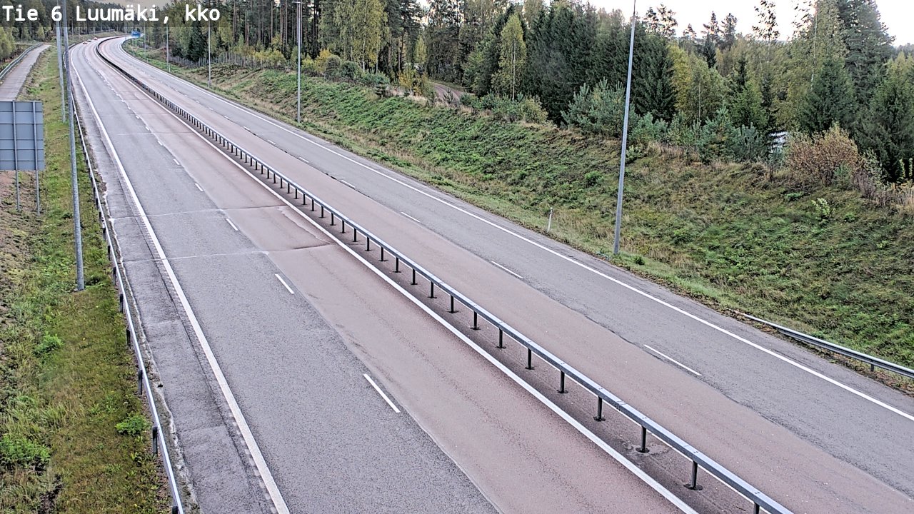 Weather Camera Image Road 6 Luumäki, kirkko, Luumäki, Etelä-Karjala