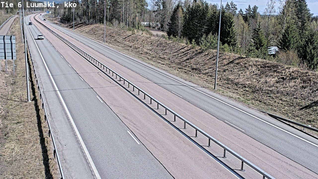 Weather Camera Image Väg 6 Luumäki, kirkko, Luumäki, Etelä-Karjala