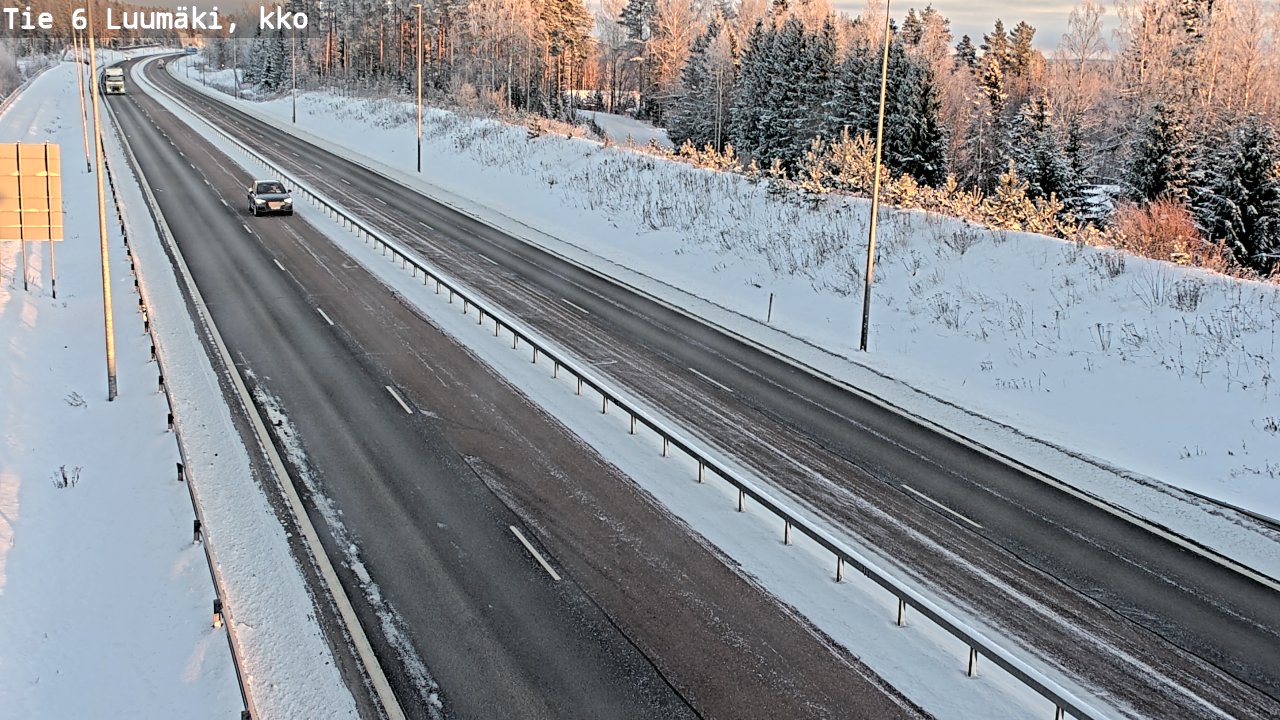 Kelikamerat Kuva Tie 6 Luumäki, kirkko, Luumäki, Etelä-Karjala