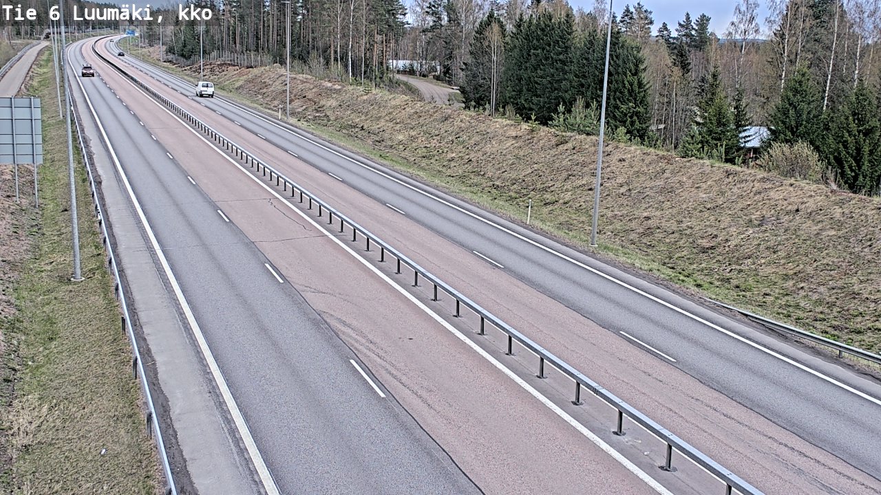 Weather Camera Image Road 6 Luumäki, kirkko, Luumäki, Etelä-Karjala