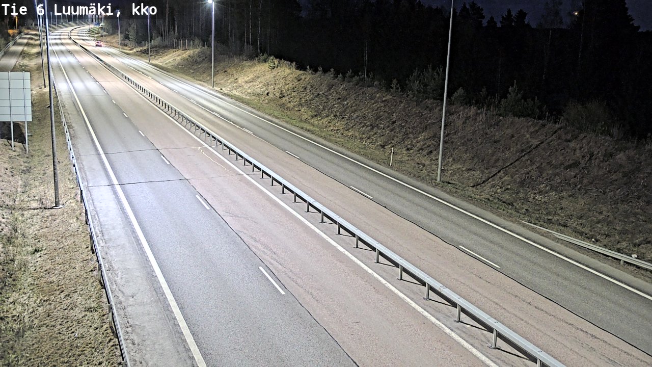 Weather Camera Image Väg 6 Luumäki, kirkko, Luumäki, Etelä-Karjala
