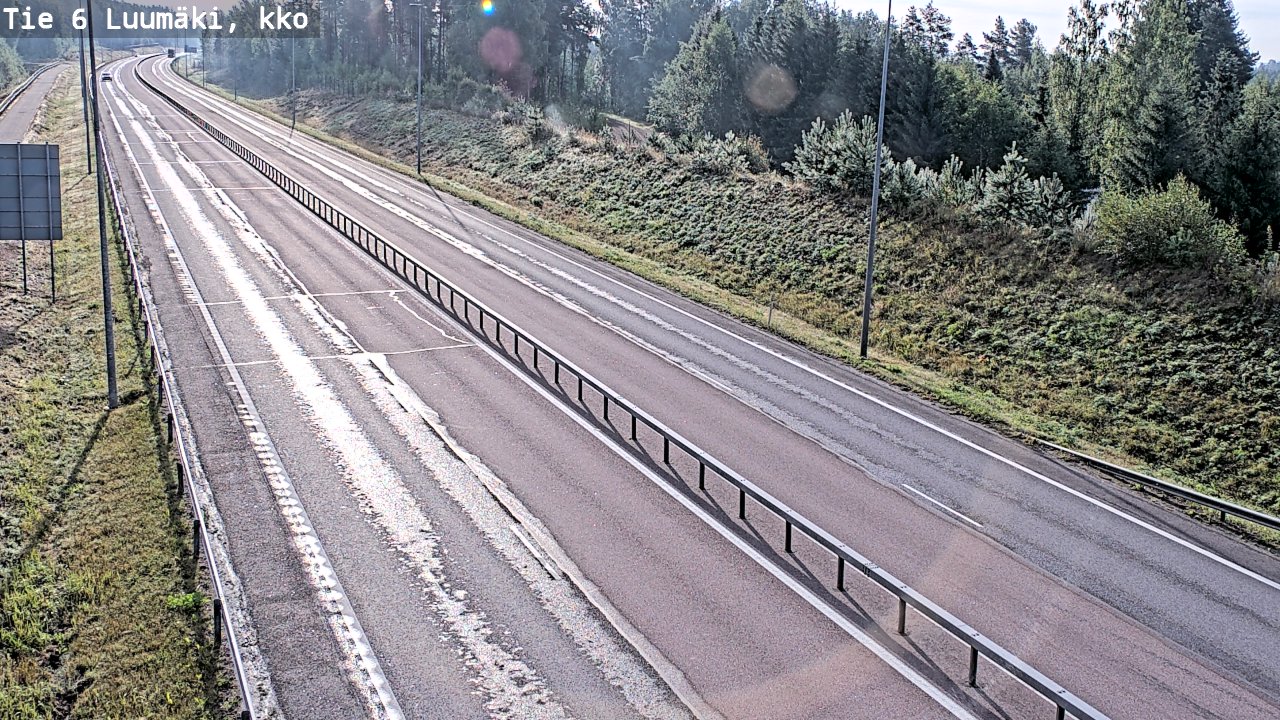 Kelikamerat Kuva Tie 6 Luumäki, kirkko, Luumäki, Etelä-Karjala
