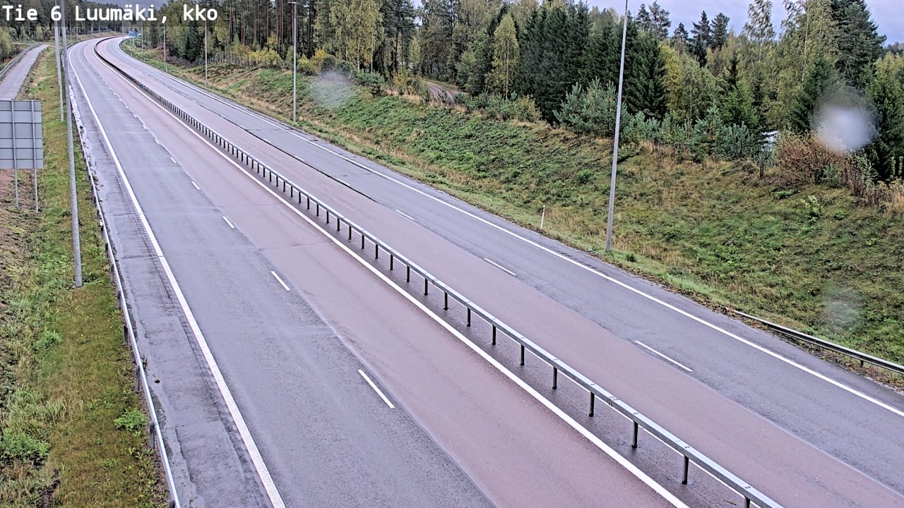 Weather Camera Image Road 6 Luumäki, kirkko, Luumäki, Etelä-Karjala