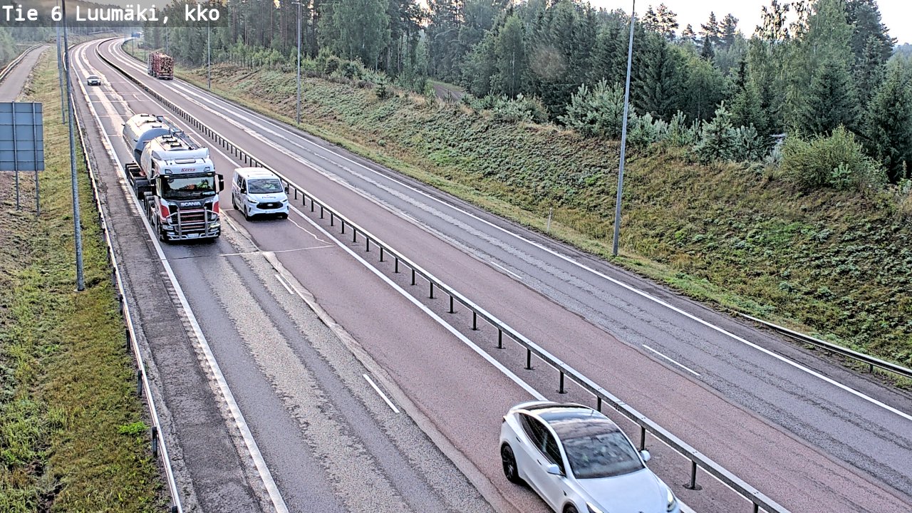 Kelikamerat Kuva Tie 6 Luumäki, kirkko, Luumäki, Etelä-Karjala