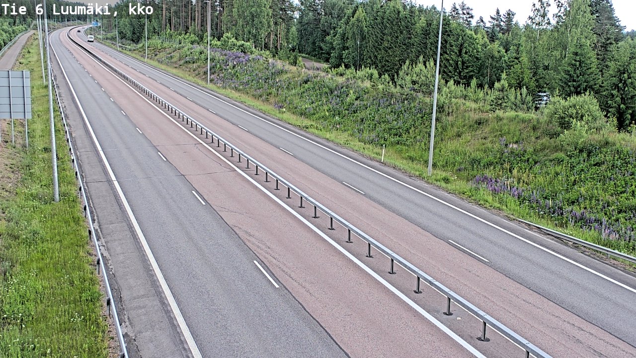 Kelikamerat Kuva Tie 6 Luumäki, kirkko, Luumäki, Etelä-Karjala