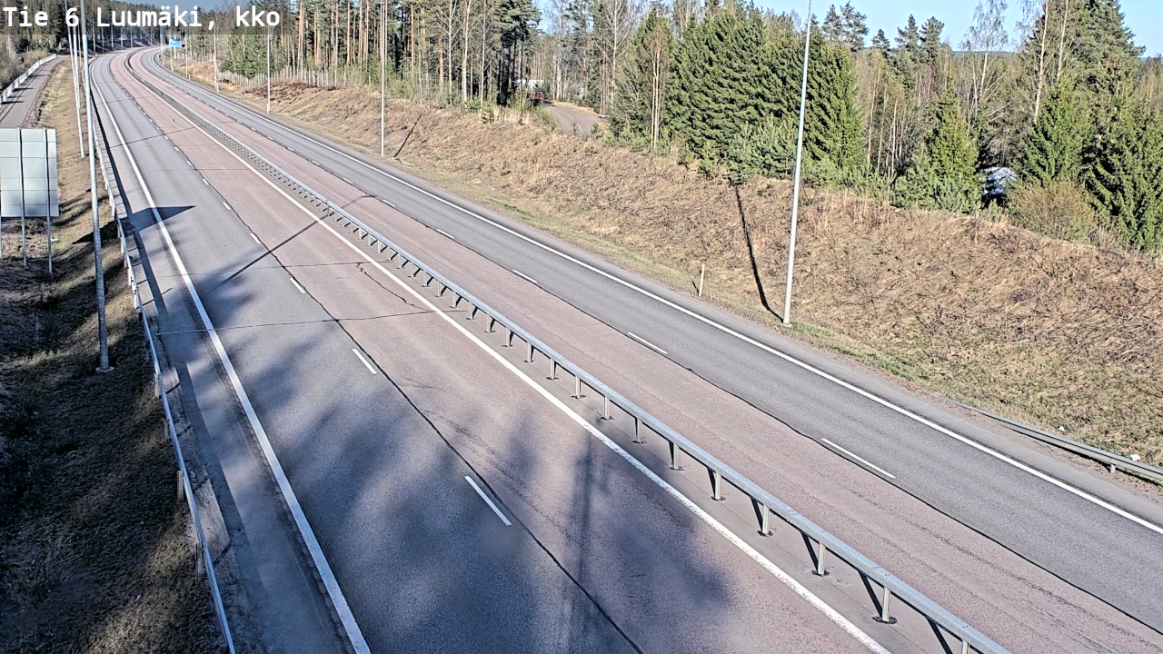 Weather Camera Image Väg 6 Luumäki, kirkko, Luumäki, Etelä-Karjala