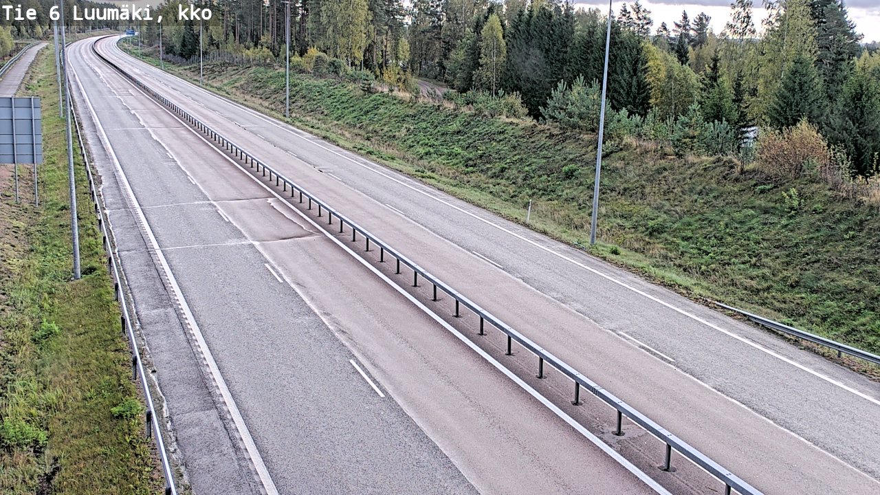 Weather Camera Image Road 6 Luumäki, kirkko, Luumäki, Etelä-Karjala