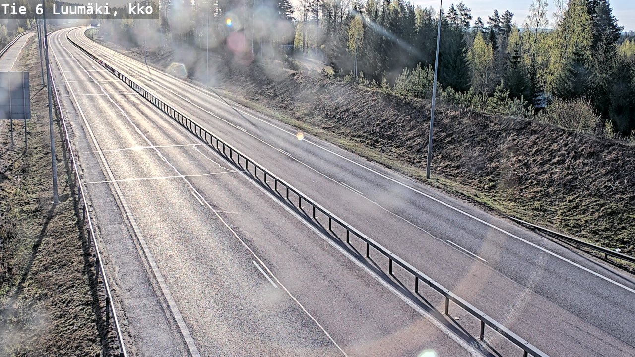 Weather Camera Image Road 6 Luumäki, kirkko, Luumäki, Etelä-Karjala